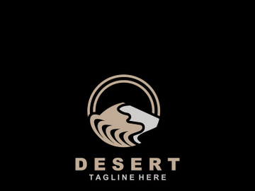 Desert or sahara wilderness logo outdoor adventure emblems, badges patches design preview picture