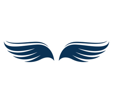 Wing bird logo vector preview picture