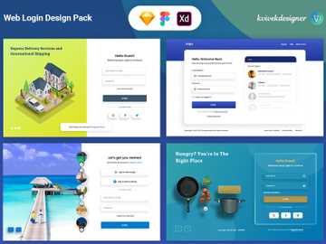 Web Login Screens Pack UI Templates preview picture