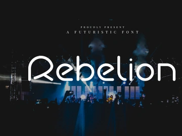 Rebelion - Futuristic Font preview picture