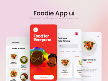 Food delivery app preview picture