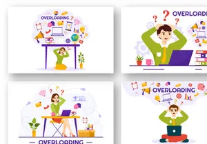 12 Overloading Business Illustration