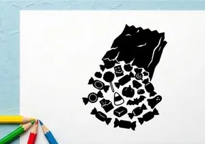 Abstraktes Schwarz-Weiß-Schmetterlings-Collage für kreatives Design
