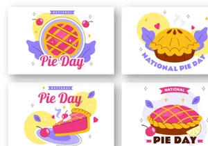 11 National Pie Day Illustration