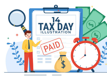 14 Tax Day Illustration preview picture