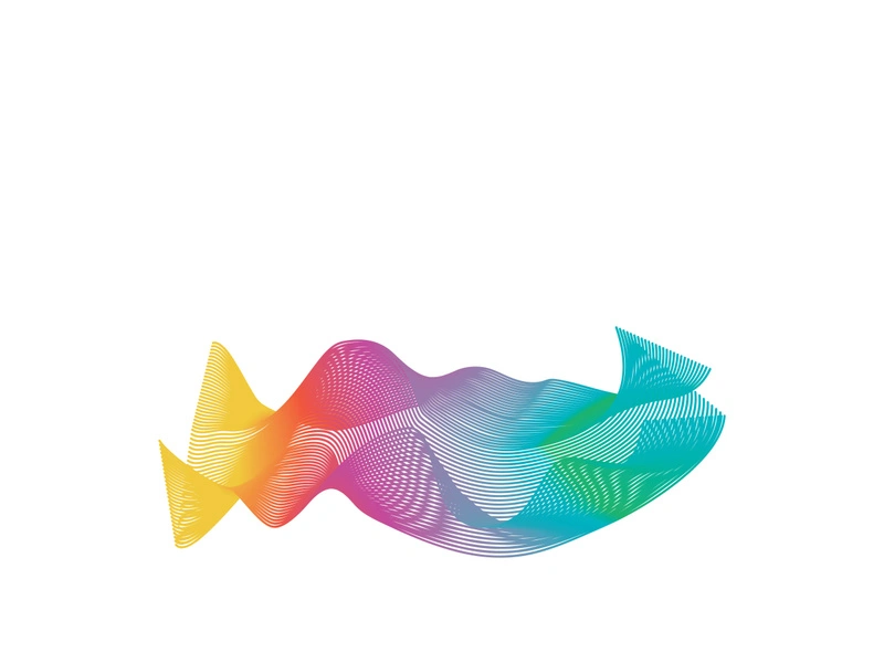 Wave line vector color background illustration