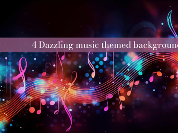 A music themed background preview picture