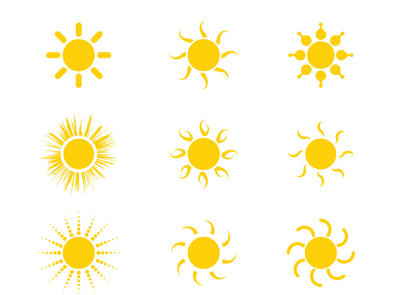 Sun Vector illustration Icon