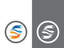 Business corporate S letter logo design vector