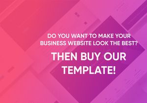Landing PSD Figma Template "Busin 3"