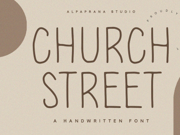 Chruch Street - Handwritten Font preview picture