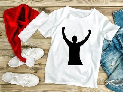 Victory and triumph silhouette