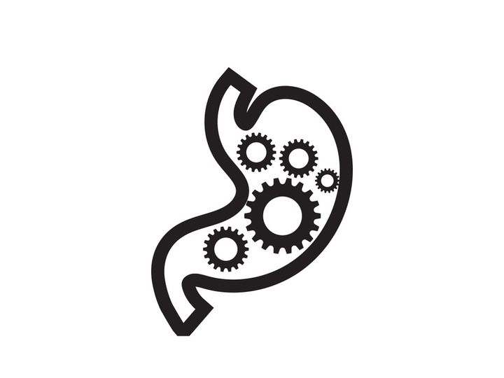 Stomach care icon designs concept illustration