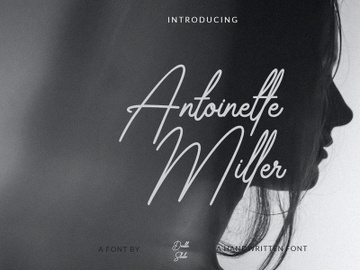 Antoinette Miller Handwritten Font preview picture