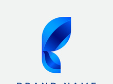 R Letter Logo Design Vector Template