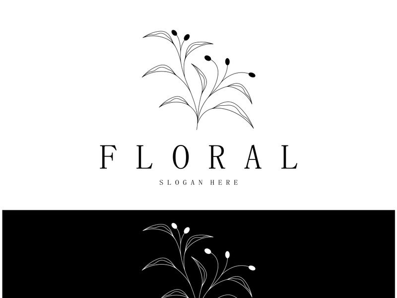 Elegant floral and leaf frame. Delicate botanical vector illustration for labels, spas, corporate identity, and wedding invitations