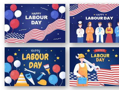 17 Happy Labor Day Illustration