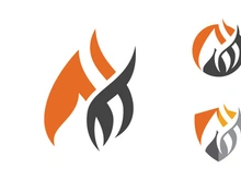 Flames Logo icon illustration vector design template
