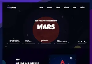Scientis - Research & Science - HTML Web Template