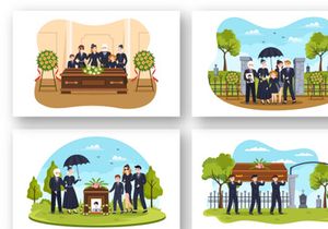 10 Funeral Ceremony Illustration