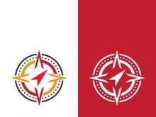 Compass logo template vector icon illustration design