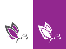 Butterfly logo icon vector design illustration
