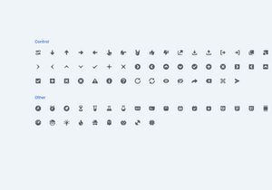 Stannum Icon Set 300 Solid vector icons.