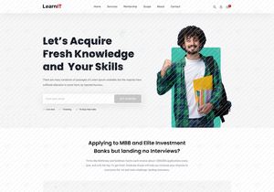 LearnIt - Online Courses & Education Figma Template