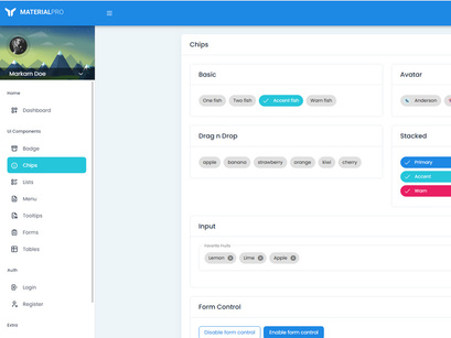 MaterialPro Free Angular Admin Dashboard Template