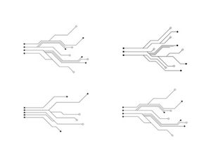 Circuit vector illustration design