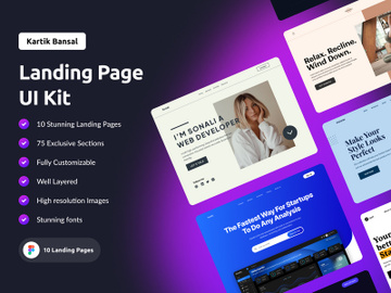 Landing Page UI Kit preview picture