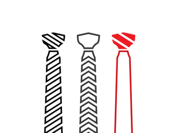 Vector coat tie for business design preview picture