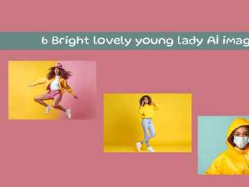 Bright lovely young lady Aİ image preview picture