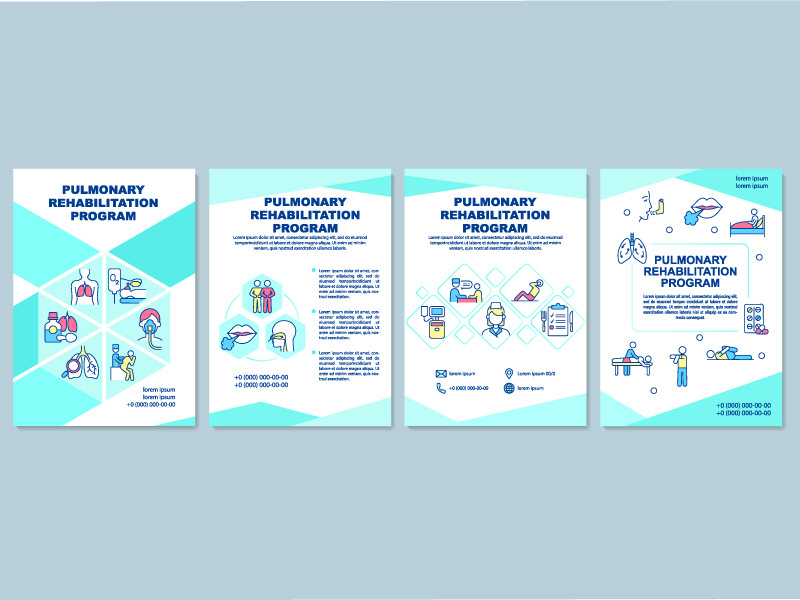Pulmonary rehabilitation program brochure template