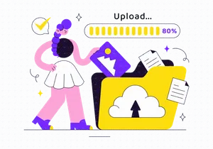 10 Upload Document Illustration