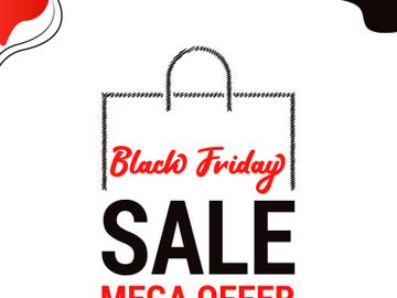 Black Friday Offer Sale Banner Shopping Bag preview picture