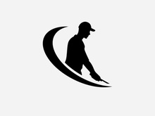 Golf logo vector icon stock illustration