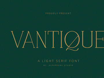 Vantique - Serif Font preview picture
