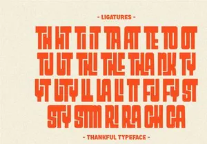 Thankful - Retro Display