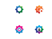 gear logo creative design.