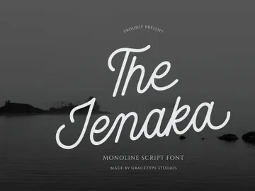 Jenaka | Monoline Script preview picture