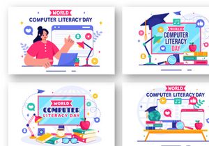 12 World Computer Literacy Day Illustration