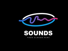 Sound Wave Logo, Equalizer Design, Music Wave Vibration