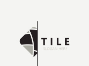 Elegant Tile Flooring Logo Design business store building Template