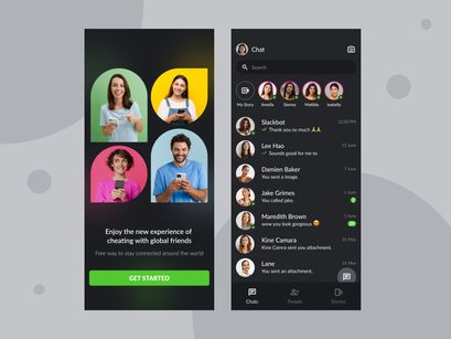Messenger Mobile App Design.