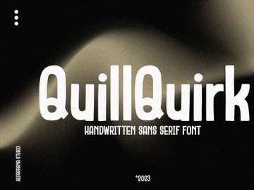 QuillQuirk - Sans Serif Font preview picture