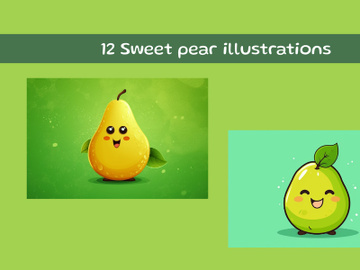 Sweet pear illustrations preview picture