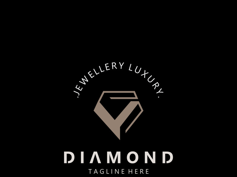Jewelry Logo Template Design, diamond shop, accessories fashion Design, simple icon