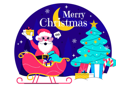 10 Merry Christmas Celebration Illustration