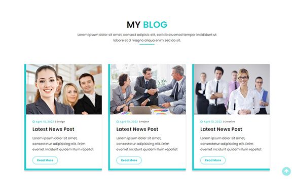 Blog Page Template Design Kit